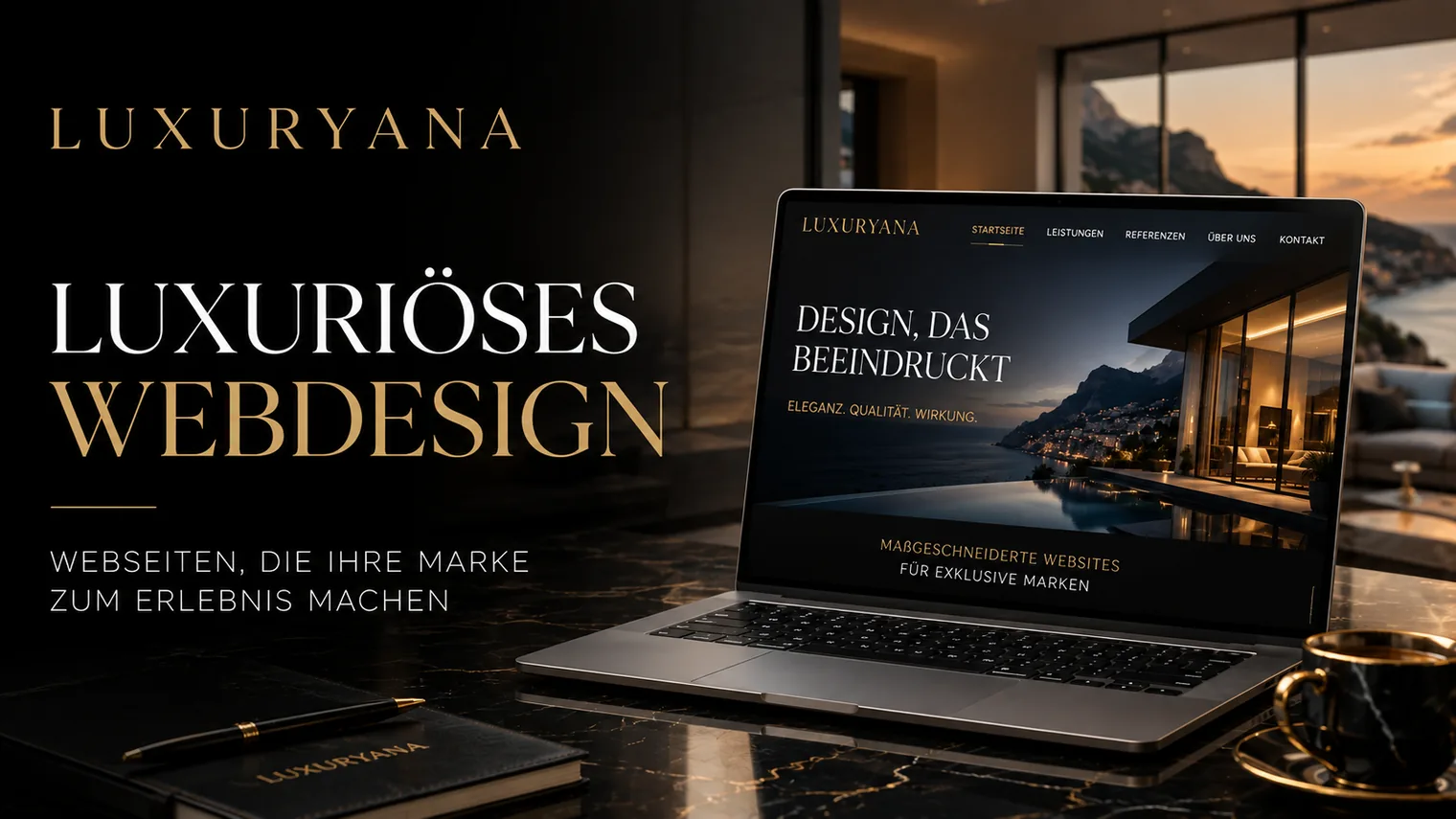 Luxuryana: luxuriöses Webdesign für exklusive Marken